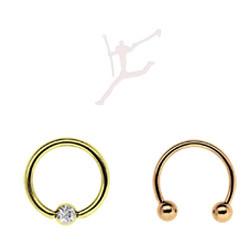 Zeige Produkte für Kategorie Ringe, Circular Barbell gold Bild für Kategorie Ringe, Circular Barbell gold
