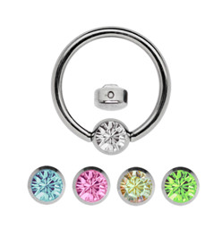 Zeige Details für Lippenbändchen Piercing Set Stahl Ring mit 4 mm Stein flach Bild von Lippenbändchen Piercing Set Stahl Ring mit 4 mm Stein flach