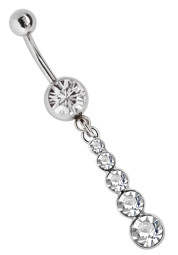 Zeige Details für Bauchnabelpiercing Banane, 8 mm Stein, Anhänger mit 5 Steinen Bild von Bauchnabelpiercing Banane, 8 mm Stein, Anhänger mit 5 Steinen
