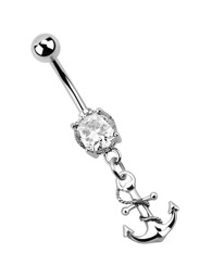Zeige Details für Bauchnabelpiercing Banane Stahl, 7 mm Stein, Anhänger mit Anker Bild von Bauchnabelpiercing Banane Stahl, 7 mm Stein, Anhänger mit Anker