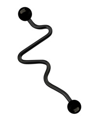 Zeige Details für Industrial Piercing Stahl 316L Stab eloxiert mit Herz EKG Motiv Bild von Industrial Piercing Stahl 316L Stab eloxiert mit Herz EKG Motiv