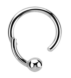 Zeige Details für Piercing 316l Stahl Ring BCR, Clicker mit 3 mm Kugel in 1,2 mm Bild von Piercing 316l Stahl Ring BCR, Clicker mit 3 mm Kugel in 1,2 mm
