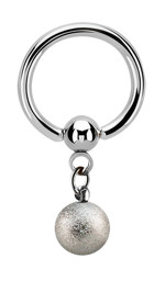 Zeige Details für Intimpiercing Ring BCR 316l Stahl mit Kugel Anhänger Bild von Intimpiercing Ring BCR 316l Stahl mit Kugel Anhänger
