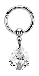 Zeige Details für Intimpiercing Ring BCR 316l Stahl Anhänger mit Stein Tropfen Bild von Intimpiercing Ring BCR 316l Stahl Anhänger mit Stein Tropfen