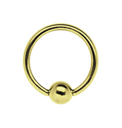 Zeige Details für BCR Piercing Ring Stahl PVD 18 kt. Hartvergoldung in 1,2 mm Bild von BCR Piercing Ring Stahl PVD 18 kt. Hartvergoldung in 1,2 mm
