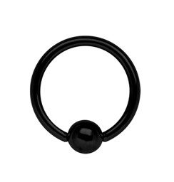 Zeige Details für BCR Piercing Schmuck Ring Stahl PVD schwarz in 1,2 mm Bild von BCR Piercing Schmuck Ring Stahl PVD schwarz in 1,2 mm