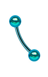 Zeige Details für Piercing Banane Stahl 316L eloxiert 1,2 x 8, 10 mm mit Kugeln Bild von Piercing Banane Stahl 316L eloxiert 1,2 x 8, 10 mm mit Kugeln