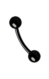 Zeige Details für Piercing Mini Banane Stahl schwarz 1,2 x 6-14 mm mit Kugeln Bild von Piercing Mini Banane Stahl schwarz 1,2 x 6-14 mm mit Kugeln