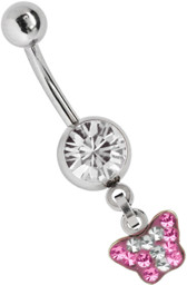 Zeige Details für Bauchnabelpiercing Schmuck Banane + Multistrass Schmetterling Bild von Bauchnabelpiercing Schmuck Banane + Multistrass Schmetterling