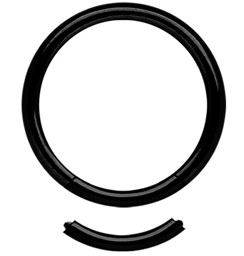 Zeige Details für Piercing Schmuck Smooth Segmentring Stahl PVD schwarz, 1,6 mm Bild von Piercing Schmuck Smooth Segmentring Stahl PVD schwarz, 1,6 mm