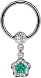 Zeige Details für Intimpiercing Ring Stahl 5 mm Kugel mit Kette + Kleeblatt-Anhänger Bild von Intimpiercing Ring Stahl 5 mm Kugel mit Kette + Kleeblatt-Anhänger