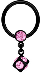 Zeige Details für Intimpiercing Ring schwarz Kette + Würfel 5 mm, 5 mm Stein Kugeln Bild von Intimpiercing Ring schwarz Kette + Würfel 5 mm, 5 mm Stein Kugeln