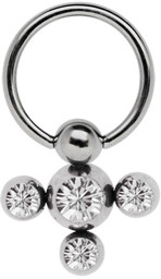 Zeige Details für Piercing Ring Stahl-Horizontalring, Steine in 4/6 mm Ø + Ring Bild von Piercing Ring Stahl-Horizontalring, Steine in 4/6 mm Ø + Ring