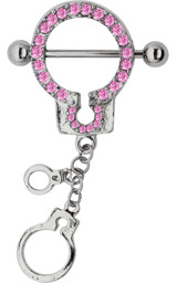 Zeige Details für Brust Piercing Pewter Schild Handschelle mit Steinen Bild von Brust Piercing Pewter Schild Handschelle mit Steinen
