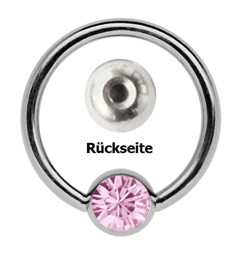 Zeige Details für Intimpiercing Schmuck Ring, Gewinde-Steinkugel 6 mm + Klemmring Bild von Intimpiercing Schmuck Ring, Gewinde-Steinkugel 6 mm + Klemmring