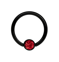 Zeige Details für Stahl Piercing Ring PVD schwarz 1,2 mm mit Zirkonia Kugel Bild von Stahl Piercing Ring PVD schwarz 1,2 mm mit Zirkonia Kugel