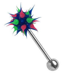 Zeige Details für Piercing Schmuck Zungenstab 316l Stahl mit Aufsatz aus Silikon Bild von Piercing Schmuck Zungenstab 316l Stahl mit Aufsatz aus Silikon