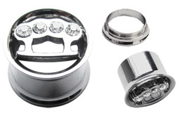 Zeige Details für Ohr Piercing Schmuck Stahl Flesh Tunnel in 8-14 mm mit Schlagring Bild von Ohr Piercing Schmuck Stahl Flesh Tunnel in 8-14 mm mit Schlagring