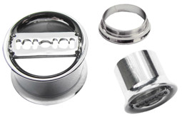 Zeige Details für Ohrpiercing Schmuck Stahl Flesh Tunnel in 8-14 mm mit Rasierklinge Bild von Ohrpiercing Schmuck Stahl Flesh Tunnel in 8-14 mm mit Rasierklinge