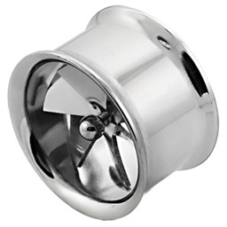 Zeige Details für Ohr Piercing Schmuck Eyelet 2-fach, Tunnel Stahl mit Turbine Bild von Ohr Piercing Schmuck Eyelet 2-fach, Tunnel Stahl mit Turbine