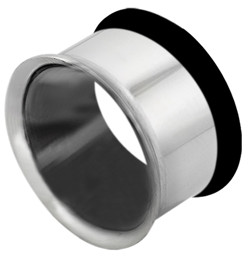 Zeige Details für Ohrpiercing Eyelet 1-Fach Tunnel Stahl dünner Rand mit Gummi Bild von Ohrpiercing Eyelet 1-Fach Tunnel Stahl dünner Rand mit Gummi