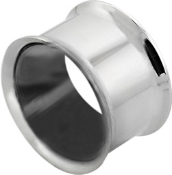 Zeige Details für Ohrpiercing Eyelet 2-fach Tunnel Stahl dünner Rand Bild von Ohrpiercing Eyelet 2-fach Tunnel Stahl dünner Rand