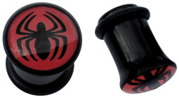 Zeige Details für Ohrpiercing Schmuck Acryl Plug mit Spinne in 8, 10, 11 mm Bild von Ohrpiercing Schmuck Acryl Plug mit Spinne in 8, 10, 11 mm
