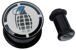 Zeige Details für Ohr Piercing Schmuck Acryl Plug mit Handgranate in 6-25 mm Bild von Ohr Piercing Schmuck Acryl Plug mit Handgranate in 6-25 mm