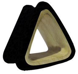 Zeige Details für Holz Flesh Tunnel Ohr Piercing schwarz-weiß, Dreieck in 13-18 mm Bild von Holz Flesh Tunnel Ohr Piercing schwarz-weiß, Dreieck in 13-18 mm