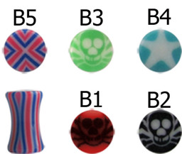 Zeige Details für Acryl Piercing Schmuck Plug 5 mm mit verschiedenen Motiven Bild von Acryl Piercing Schmuck Plug 5 mm mit verschiedenen Motiven