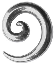 Zeige Details für Ohrpiercing Dehn Spirale Piercing aus Stahl in 2, 3, 4, 5, 6, 8 mm Ø Bild von Ohrpiercing Dehn Spirale Piercing aus Stahl in 2, 3, 4, 5, 6, 8 mm Ø
