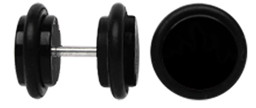 Zeige Details für Acryl Ohrpiercing Schmuck Fake Plug schwarz 6 mm, Stab in 1,2 mm Bild von Acryl Ohrpiercing Schmuck Fake Plug schwarz 6 mm, Stab in 1,2 mm