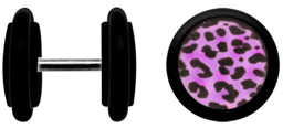 Zeige Details für Acryl Ohrpiercing Schmuck Fake Plug, Tigermuster + Stab in 1,2mm Bild von Acryl Ohrpiercing Schmuck Fake Plug, Tigermuster + Stab in 1,2mm