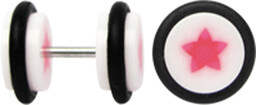 Zeige Details für Acryl Ohr Piercing Schmuck Fake Plug, Stern + Stab in 1,2 mm Bild von Acryl Ohr Piercing Schmuck Fake Plug, Stern + Stab in 1,2 mm