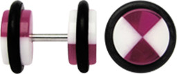 Zeige Details für Acryl Ohr Piercing Schmuck Fake Plug, 4 Flächen + Stab in 1,2 mm Bild von Acryl Ohr Piercing Schmuck Fake Plug, 4 Flächen + Stab in 1,2 mm