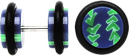 Zeige Details für Acryl Ohr Piercing Schmuck Fake Plug, Pfeile + Stab in 1,2 mm Bild von Acryl Ohr Piercing Schmuck Fake Plug, Pfeile + Stab in 1,2 mm