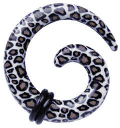 Zeige Details für Ohr Piercing Dehn Spirale aus Acryl, 3-6 mm, schwarz-braun gefleckt Bild von Ohr Piercing Dehn Spirale aus Acryl, 3-6 mm, schwarz-braun gefleckt