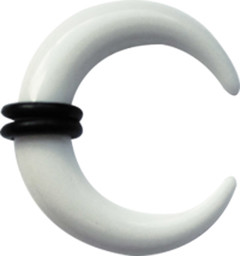 Zeige Details für Acryl, Dehn Piercing Ring aus Acryl von 3-10 mm Ø, weiss Bild von Acryl, Dehn Piercing Ring aus Acryl von 3-10 mm Ø, weiss