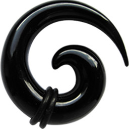 Zeige Details für Ohr Piercing Schmuck Dehn Spirale aus Acryl in schwarz Bild von Ohr Piercing Schmuck Dehn Spirale aus Acryl in schwarz