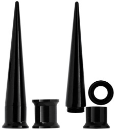 Zeige Details für Acryl Ohr Piercing 2 in 1 Set, Flesh Tunnel und Dehner, schwarz Bild von Acryl Ohr Piercing 2 in 1 Set, Flesh Tunnel und Dehner, schwarz