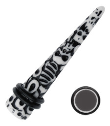 Zeige Details für Ohr Piercing Dehn Spitze aus Acryl 8-12 mm Ø mit Totenköpfe Bild von Ohr Piercing Dehn Spitze aus Acryl 8-12 mm Ø mit Totenköpfe