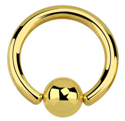 Zeige Details für BCR Piercing Ring mit Klemmkugel aus 316l Stahl PVD Gold in 3,0 mm Bild von BCR Piercing Ring mit Klemmkugel aus 316l Stahl PVD Gold in 3,0 mm