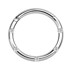 Bild von Piercing Smooth Segment Ring Clicker aus 316l Stahl mit Steinen in 1,2 mm