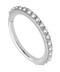 Bild von Piercing Smooth Segment Ring Clicker 316l Stahl 1,2 mm mit Steinen vertikal