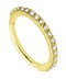 Bild von Piercing Smooth Segment Ring Clicker Stahl Gold, 1,2 mm mit Steinen vertikal