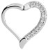 Bild von Piercing Smooth Segment Ring Clicker 316l Stahl, Herz mit Steinen in 1,2 mm