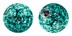 Bild von Epoxy Ferido Piercing Multi Kristall Kugel 1,6 x 4 mm + Überzug
