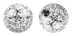 Bild von Epoxy Ferido Piercing Multi Kristall Kugel 1,6 x 6 mm + Überzug