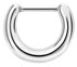Bild von Nasenpiercing Ring Septum Clicker oval in 1,2 x 8 mm 