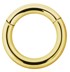 Bild von Piercing Schmuck Smooth Segment Ring Clicker Gold in 3,0 mm
